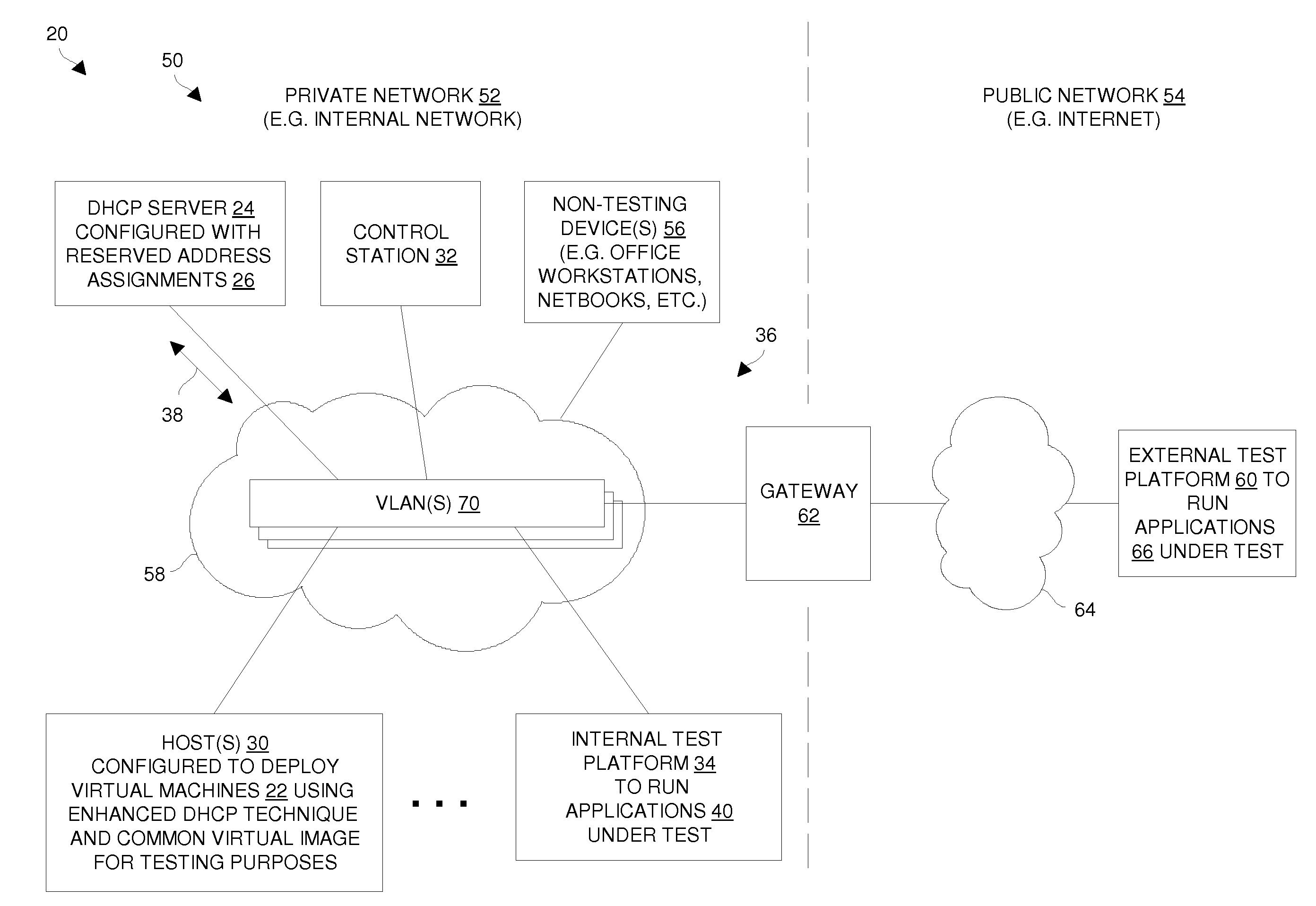 Techniques for deploying virtual machines using a DHCP server to assign reserved IP addresses