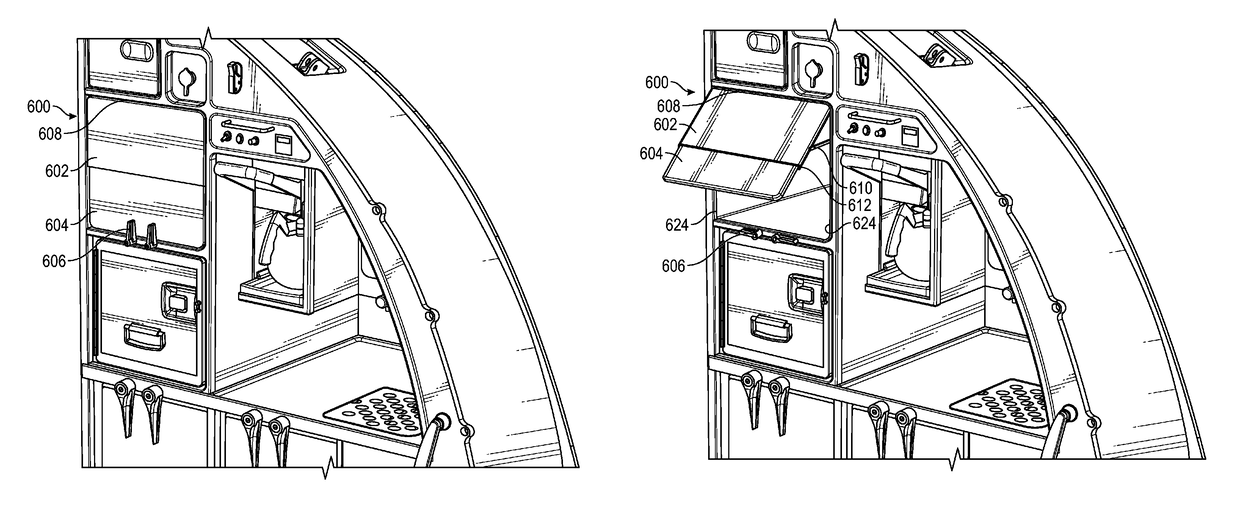 Telescoping aircraft panel door