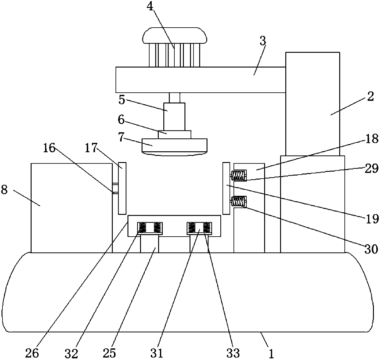 Polishing machine convenient for clamping for automobile parts