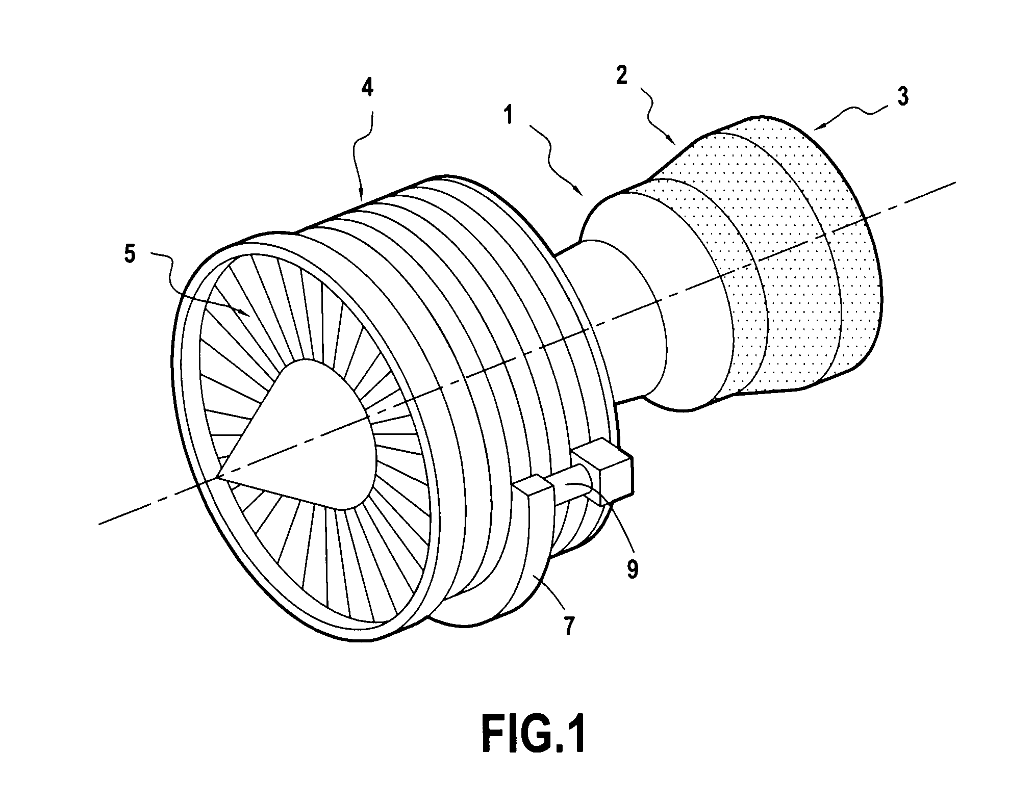 Aeronautical engine with cooling of an electric starting device