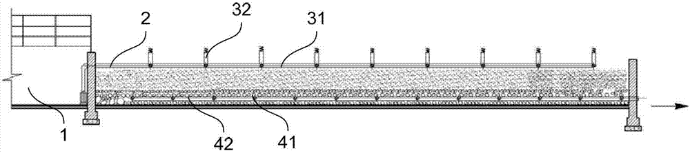 High-ammonia nitrogen organic sewage purification treatment system and method