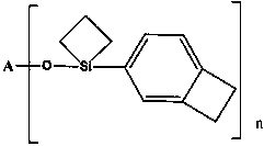 Functionalized organosilicon compound containing benzocyclobutene, and preparation method thereof