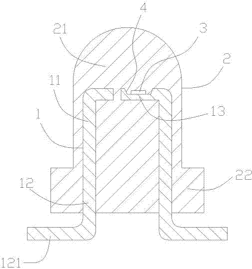 Full outdoor light-emitting diode (LED) lamp with lens