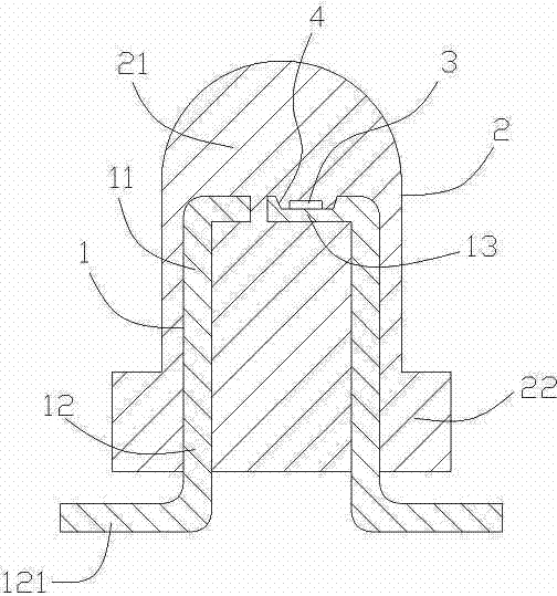 Full outdoor light-emitting diode (LED) lamp with lens