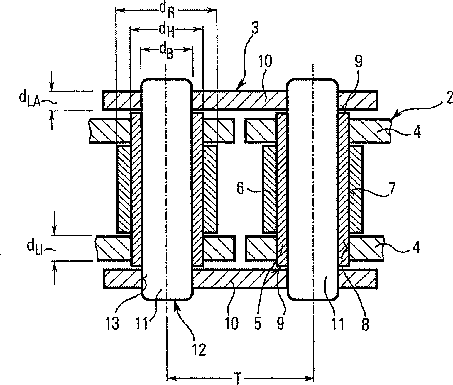 Roller chain with greater link joint height