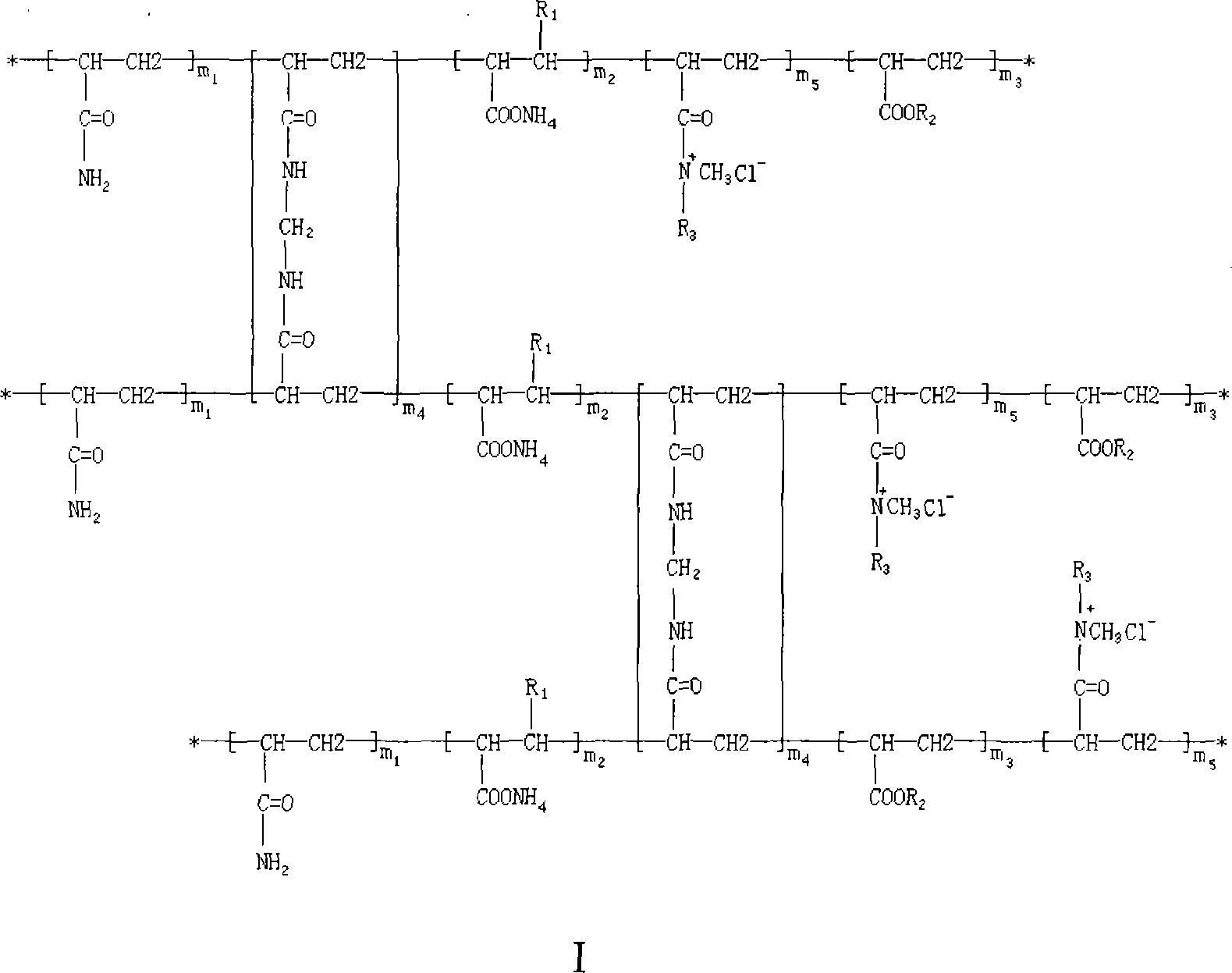 Method for preparing amphiprotic polyacrylamide oil field compression fracture thickening agent