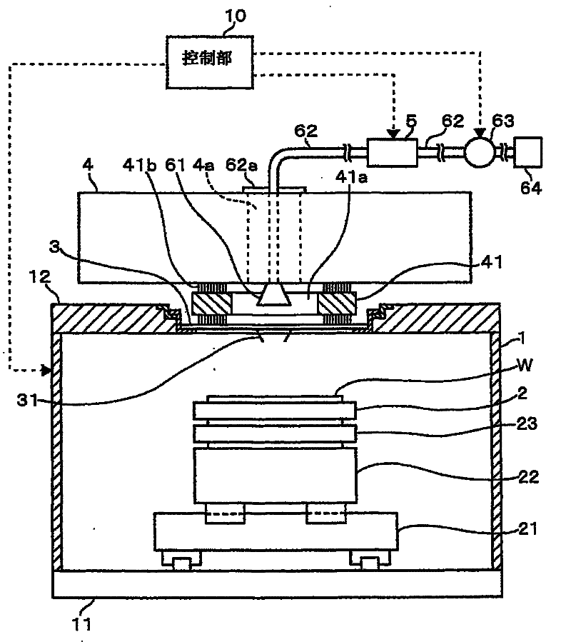 Detecting device and detecting method