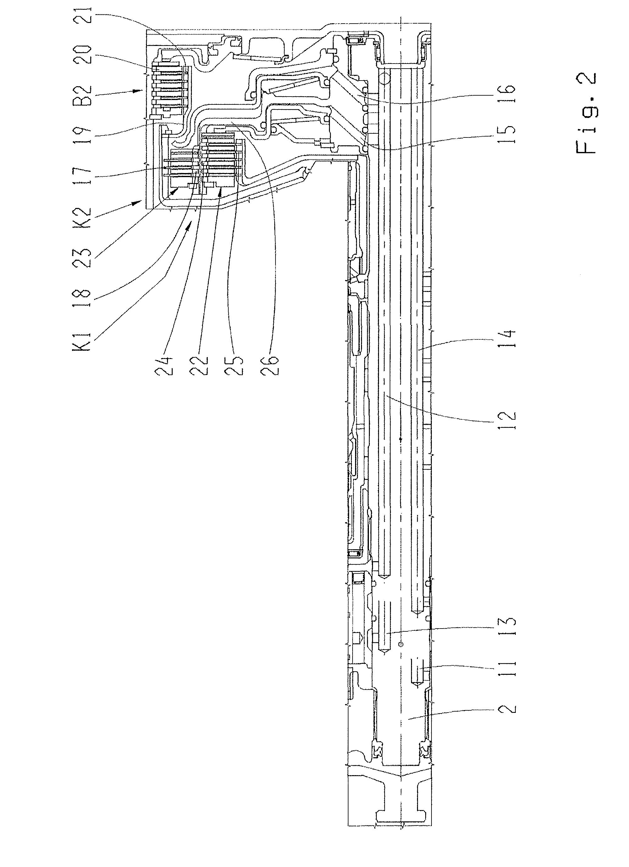 Planetary gear type multi-stage transmission