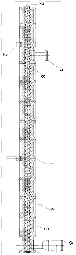 Twin-screw extruder suitable for the production of special materials for melt-blown non-woven fabrics