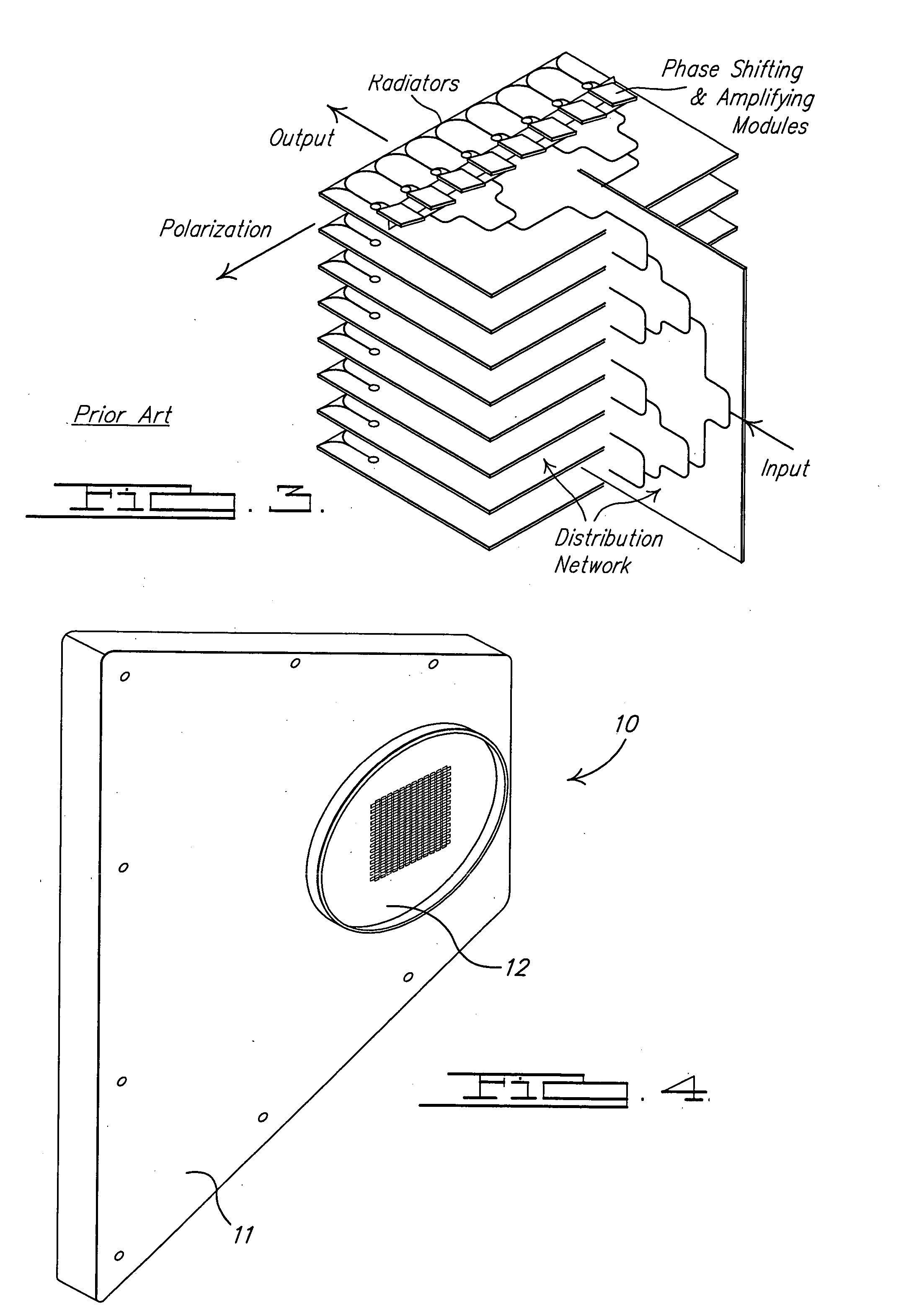 Method and apparatus for forming millimeter wave phased array antenna