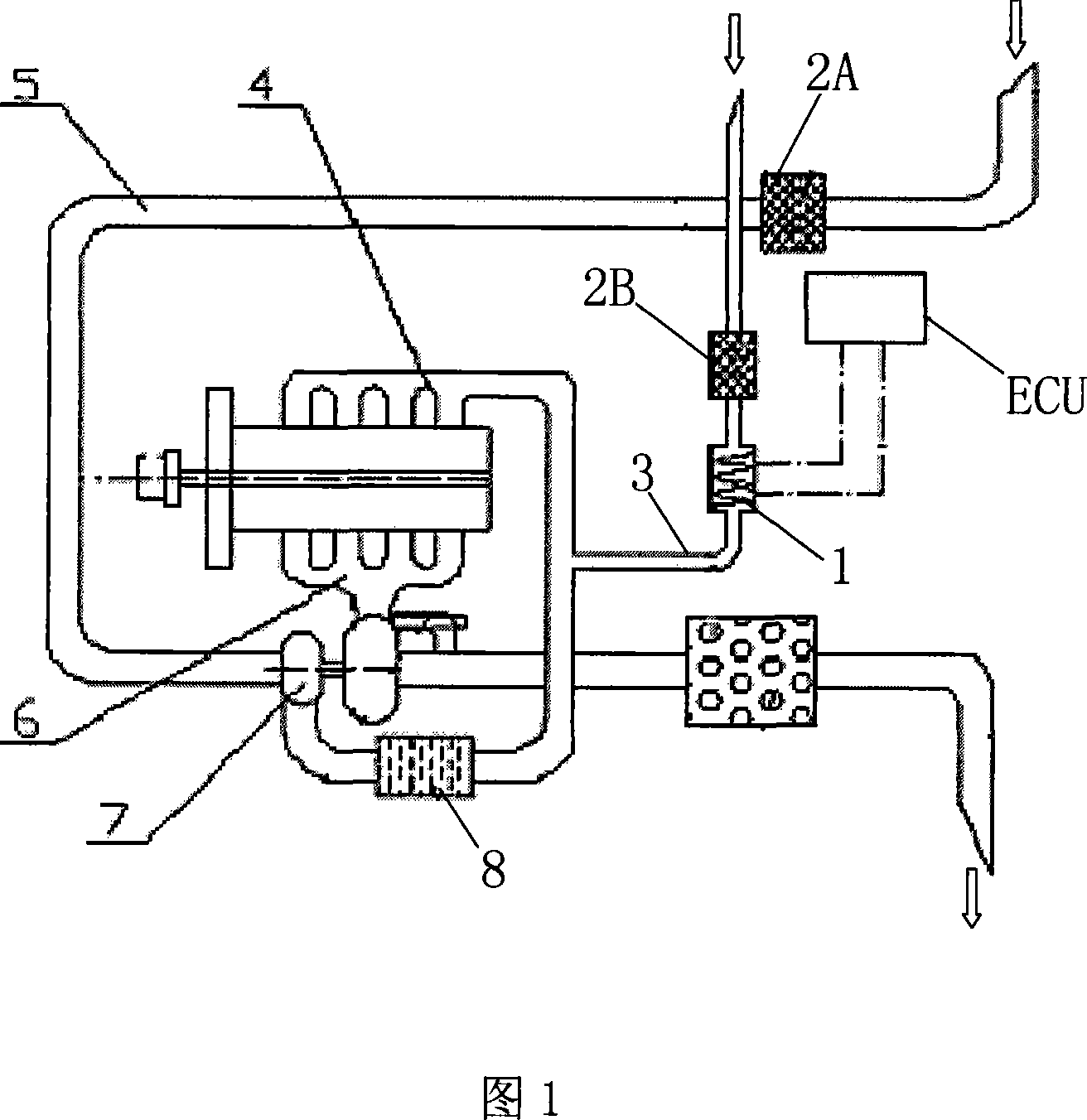 Device improving air-intake of combustion engine