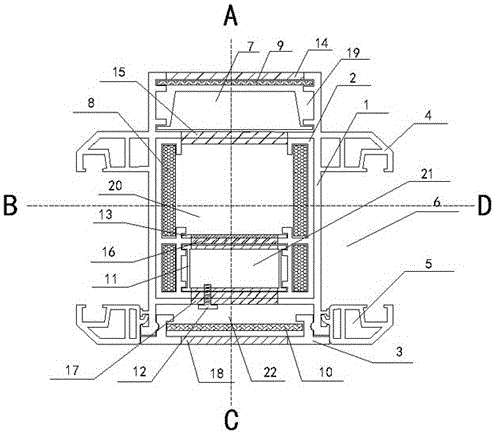 Door and window ventilation mullion