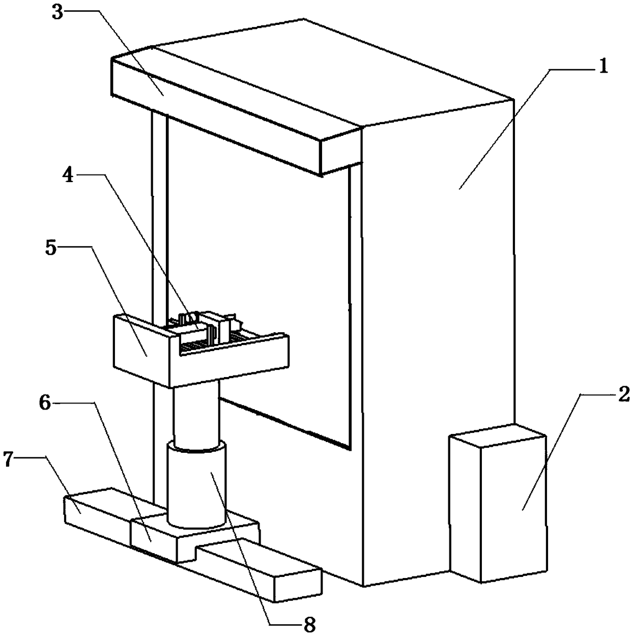 Bismuth brick containing rack