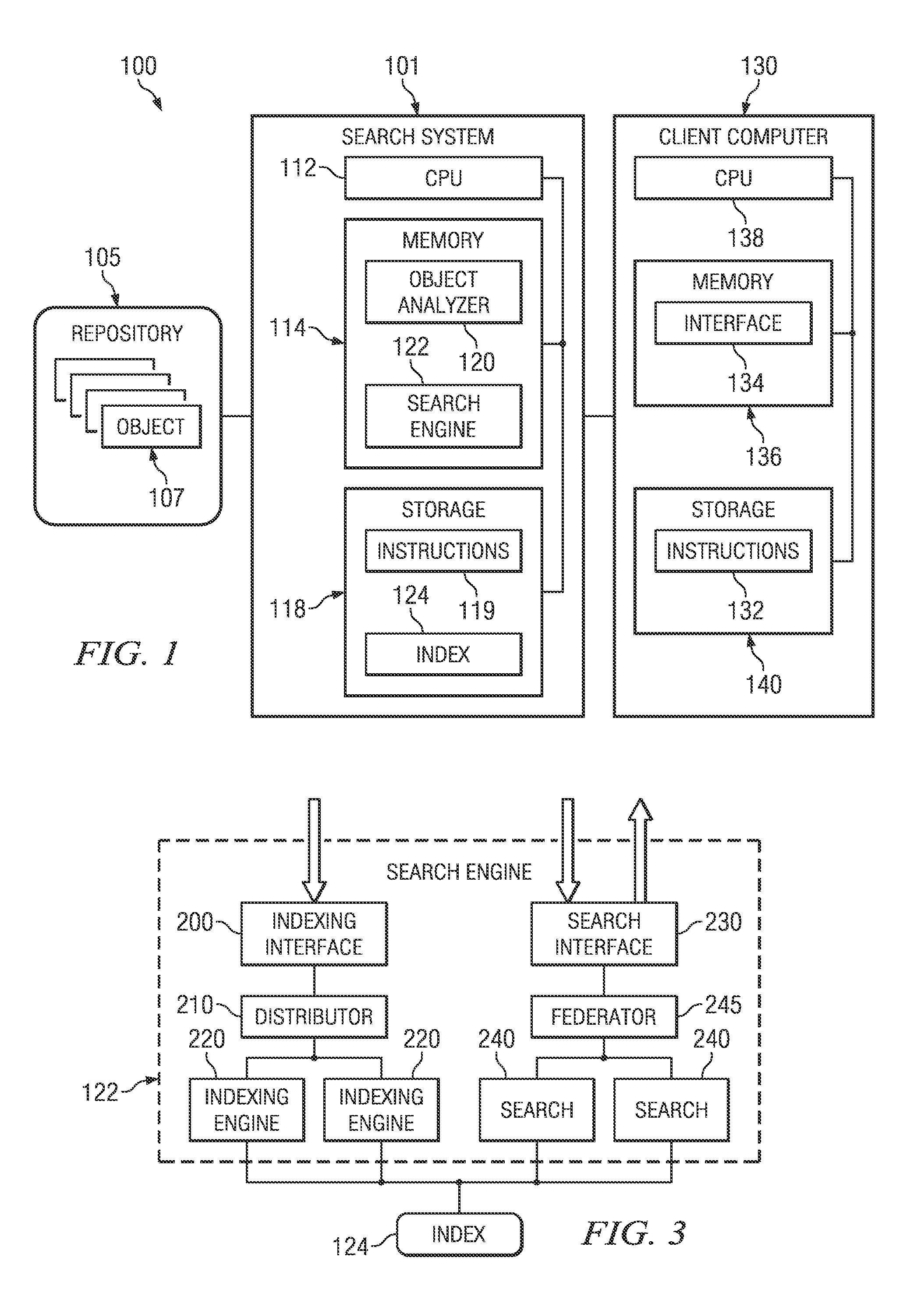 System and method of search indexes using key-value attributes to searchable metadata