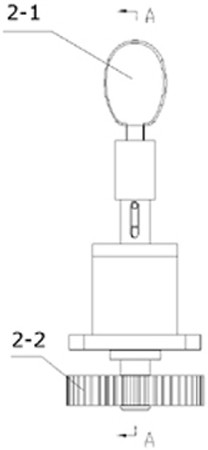 Rotor device of passion fruit pulp digging machine