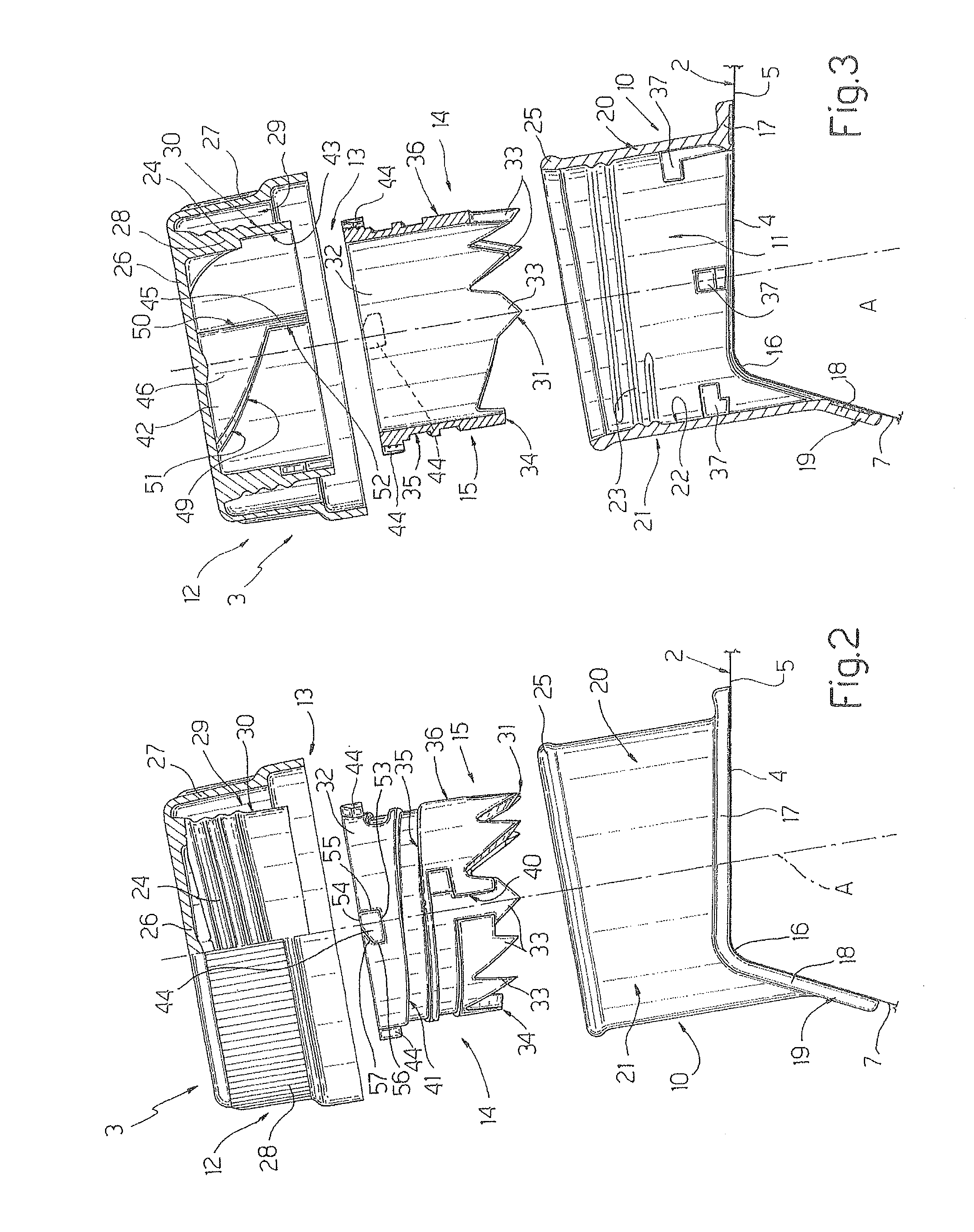 Reclosable opening device for packages of pourable food products