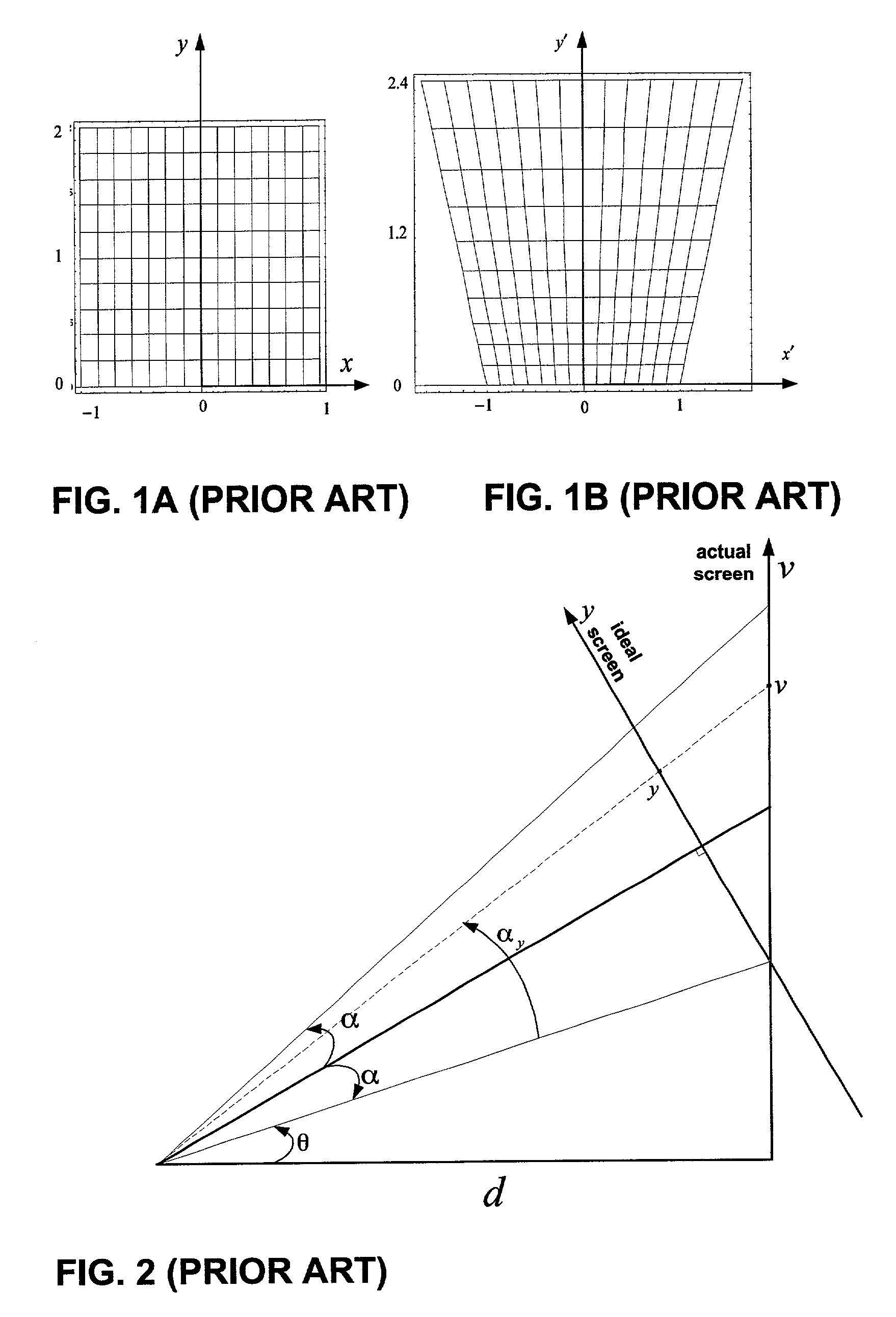 System and method for correcting multiple axis displacement distortion