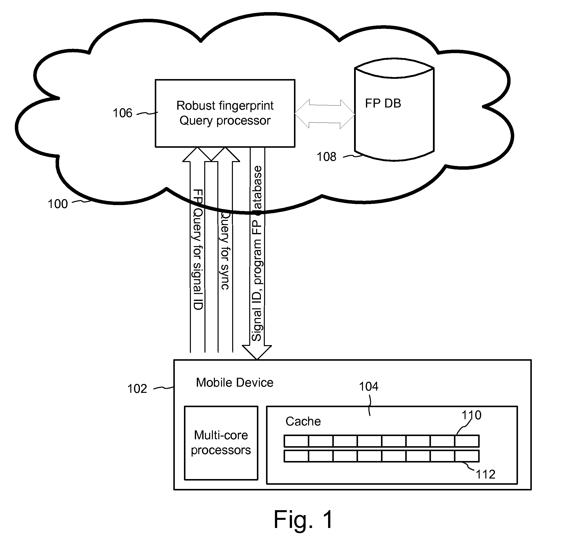 Content recognition and synchronization using local caching