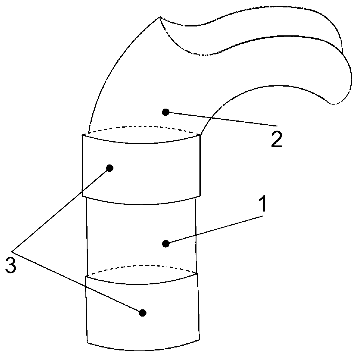 Auxiliary circulation blood pump adopted in serially connecting operation modes and installing method of auxiliary circulation blood pump