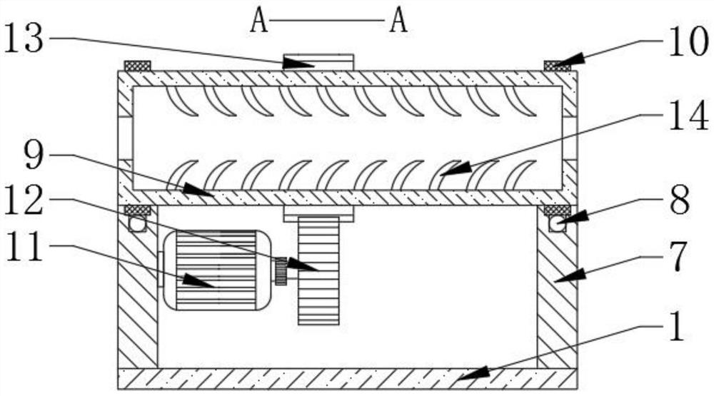 Cable internal metal stripping device in electric power engineering field