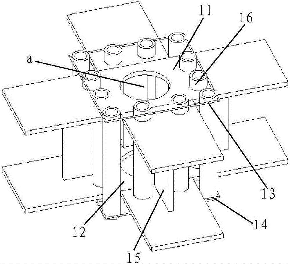 Prefabricated assembling type steel pipe restrained energy-dissipation connection node and construction method