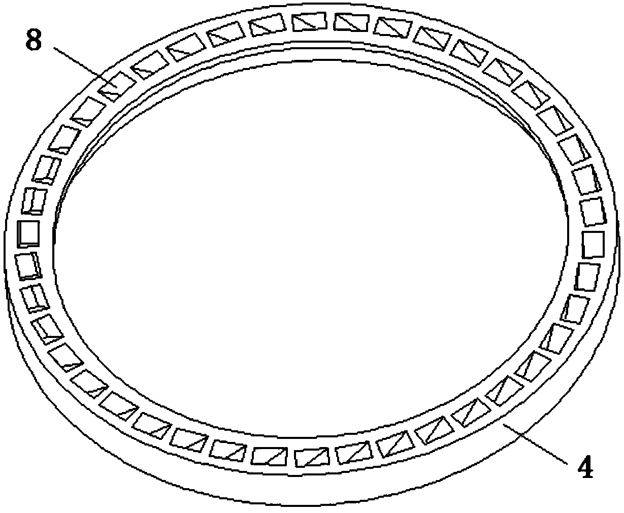 Dynamic and static wind ring