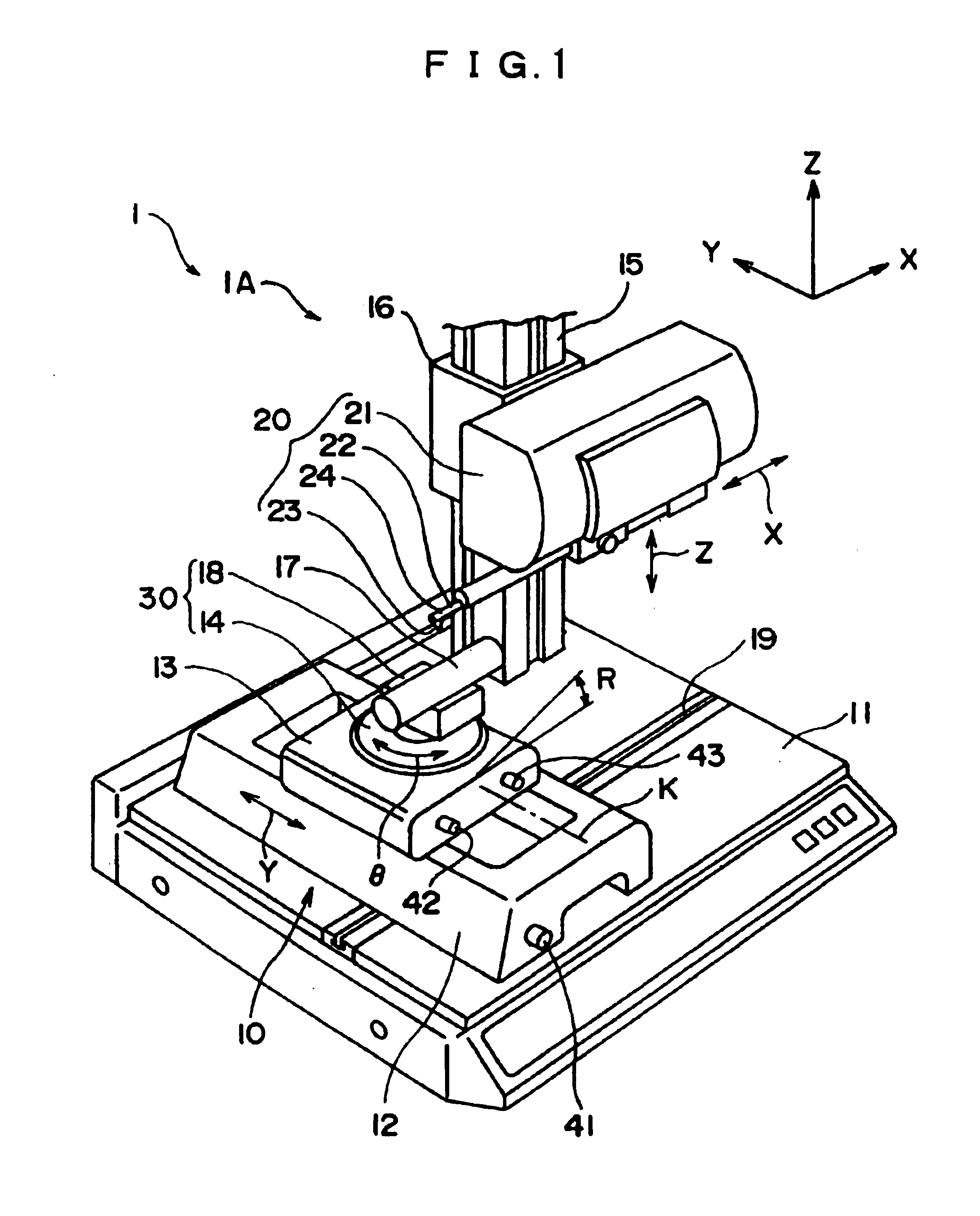 Surface texture measuring machine, leveling device for surface texture measuring machine and orientation-adjusting method of workpiece of surface texture measuring machine