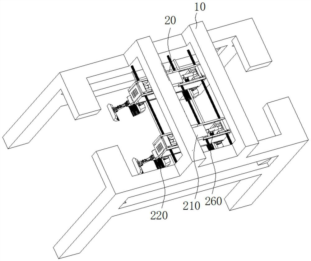 Unmanned heavy gantry transfer clamping claw