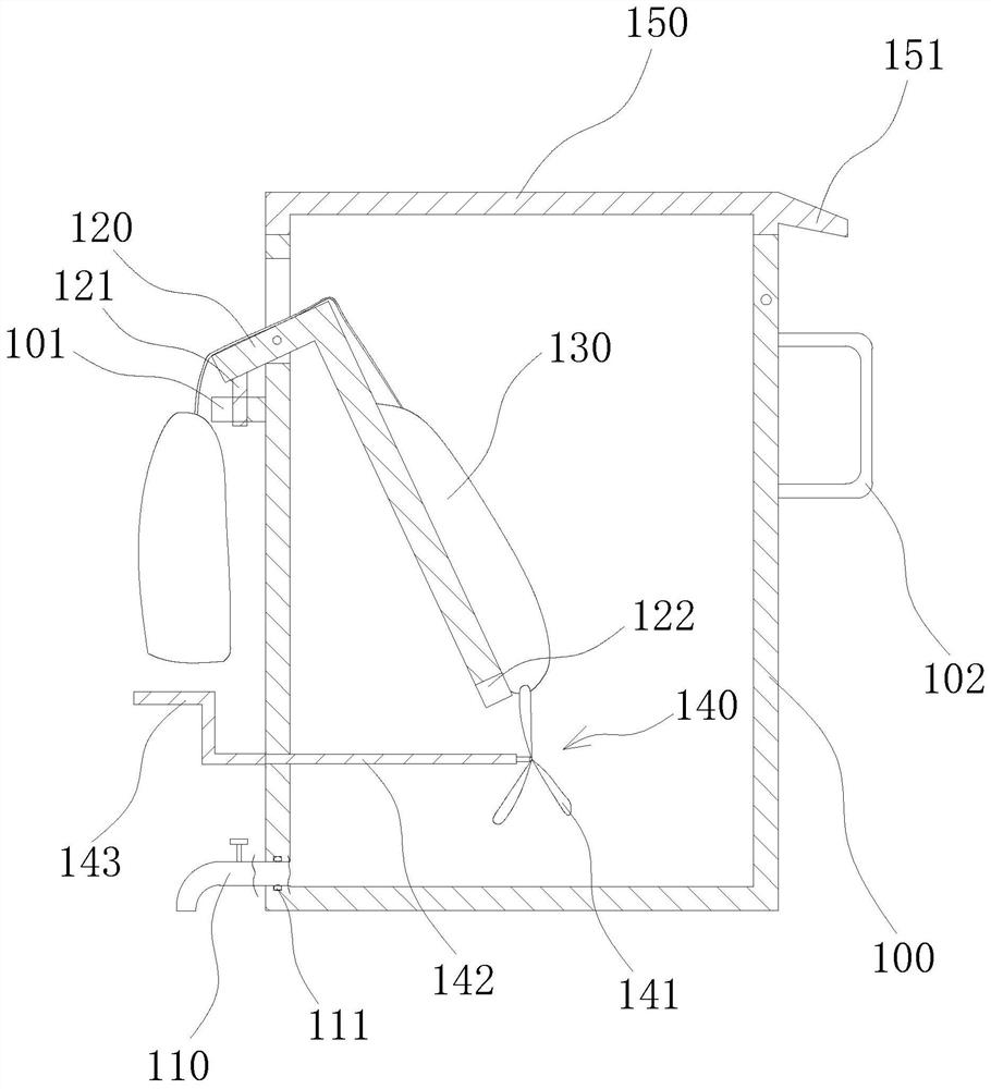 Peritoneal dialysis waste liquid treatment device