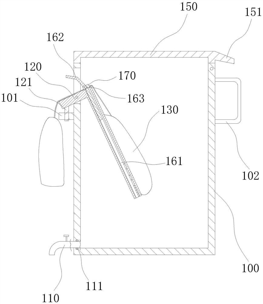 Peritoneal dialysis waste liquid treatment device