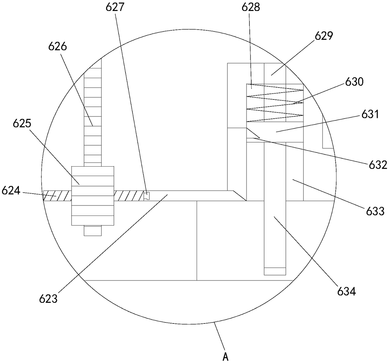 Magnetic force transfer type cable winding and unwinding device