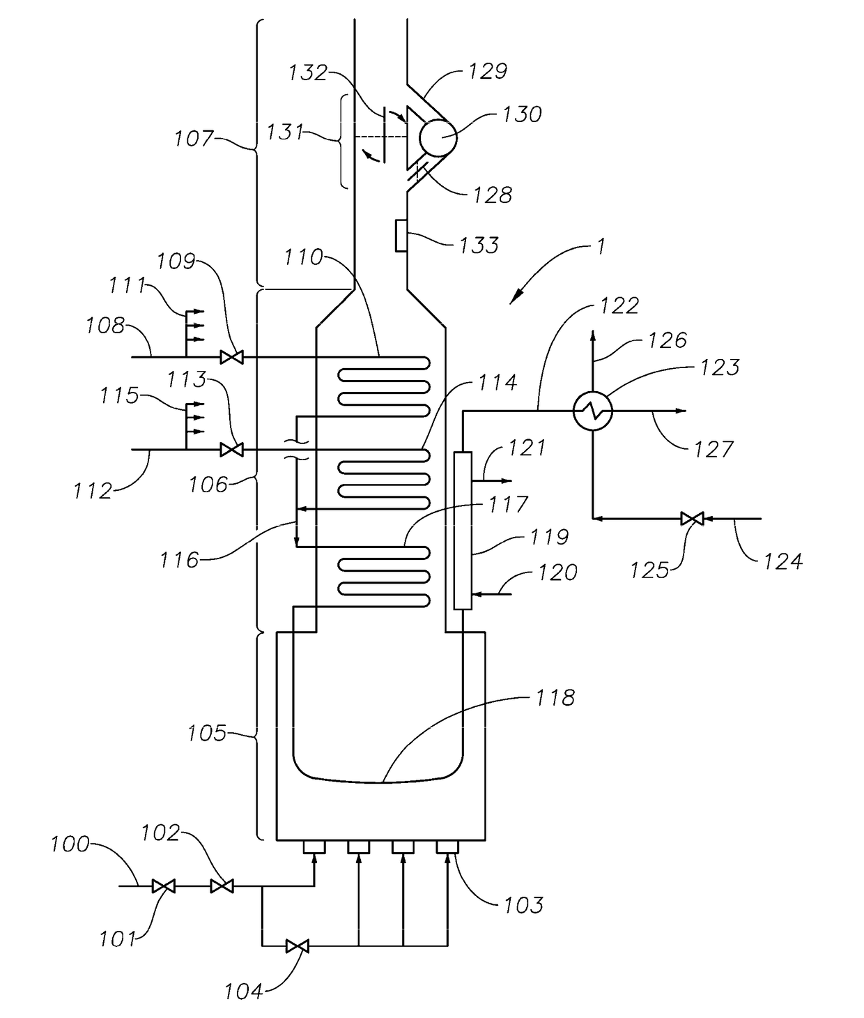 Process and Apparatus for Reducing Thermal Shock in a Hydrocarbon Steam Cracking Furnace