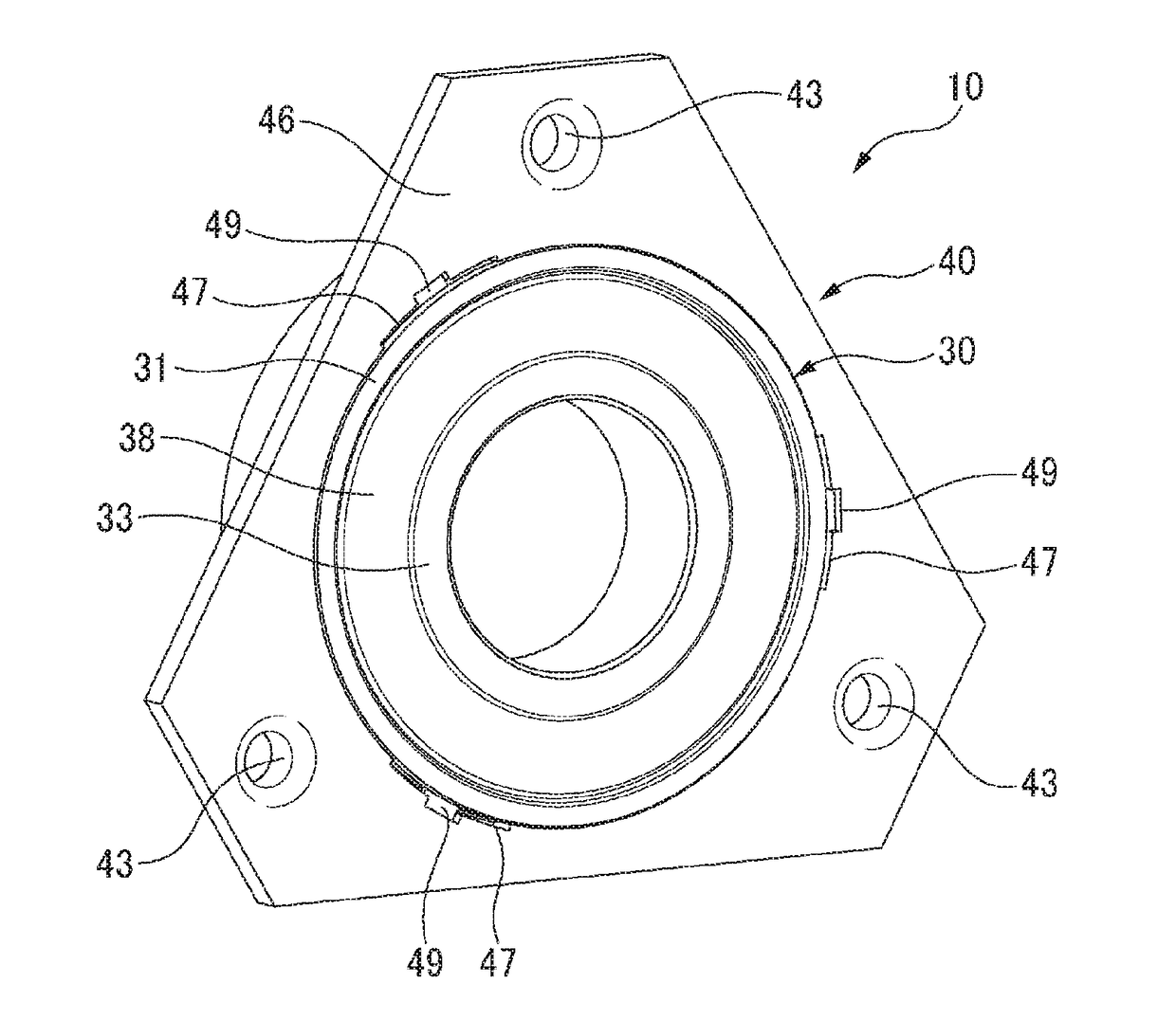 Bearing device and method for manufacturing bearing device