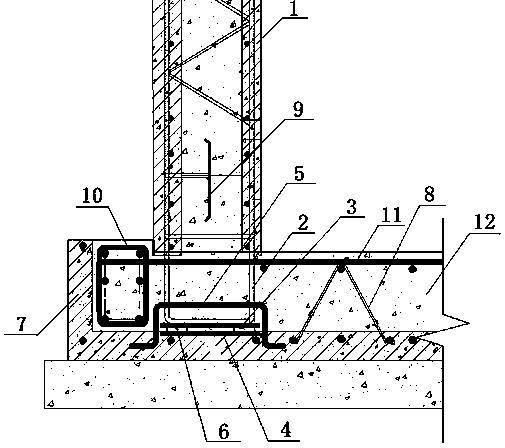 Laminated and assembled underground pipe gallery wall panel positioning device