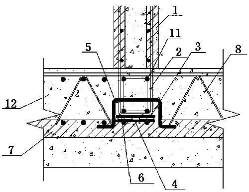 Laminated and assembled underground pipe gallery wall panel positioning device