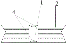 Frameless composite heat-insulation fireproof glass splicing structure