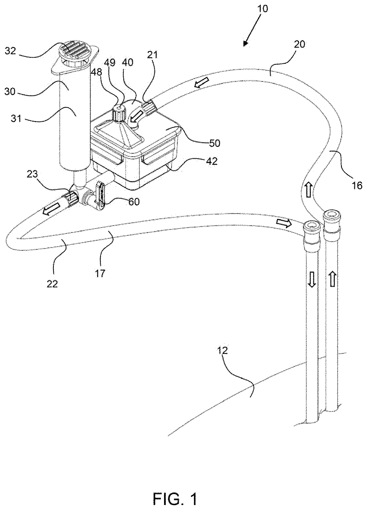 Manual clot aspiration and filtration system and method of removing a clot