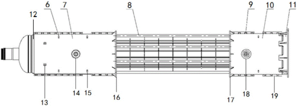 Vertical type sleeving device of pipe bundle assembly of heavy floating head heat exchanger