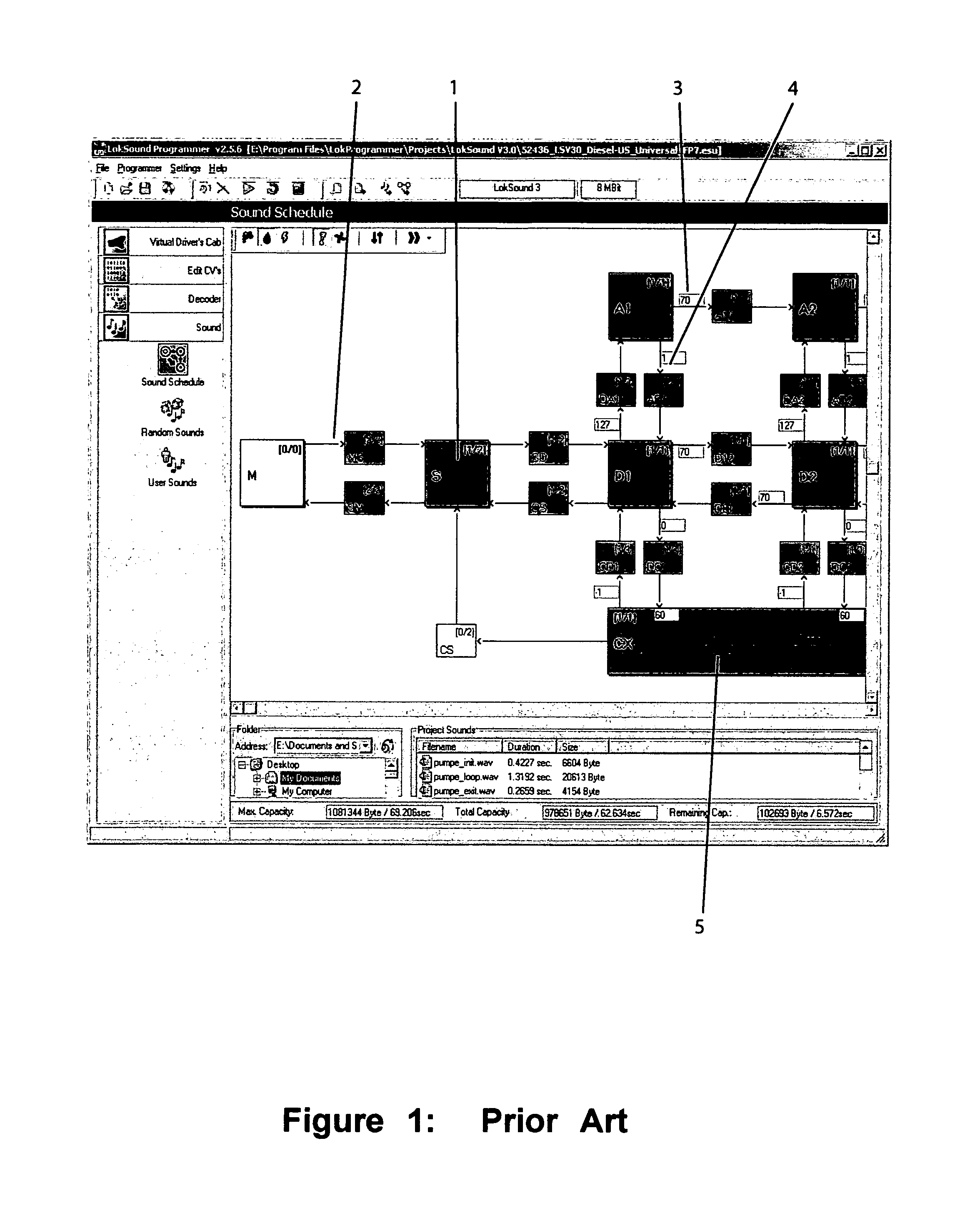 Sound definition language method with inline modifiers