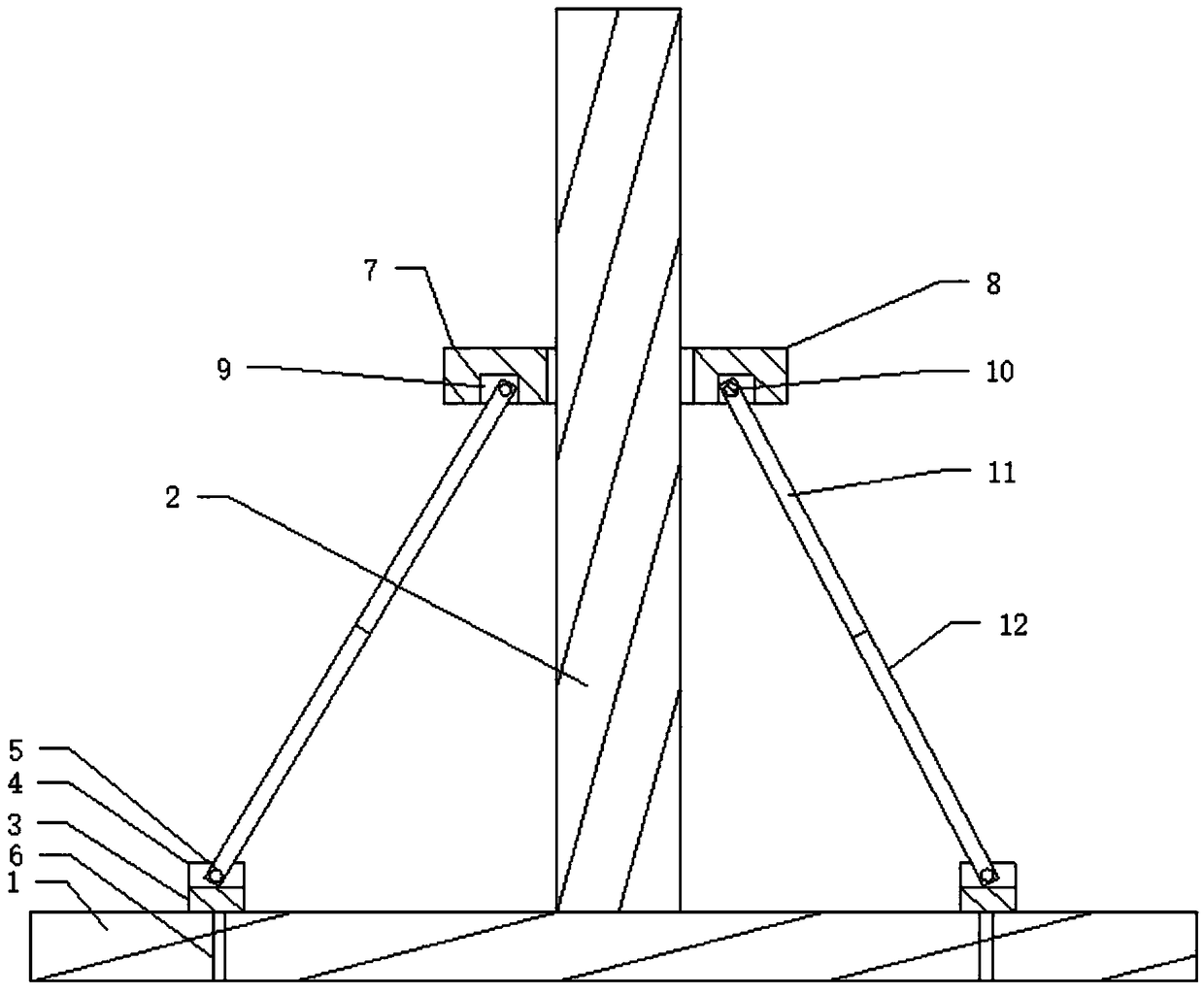 Portable tree fixing frame for garden management