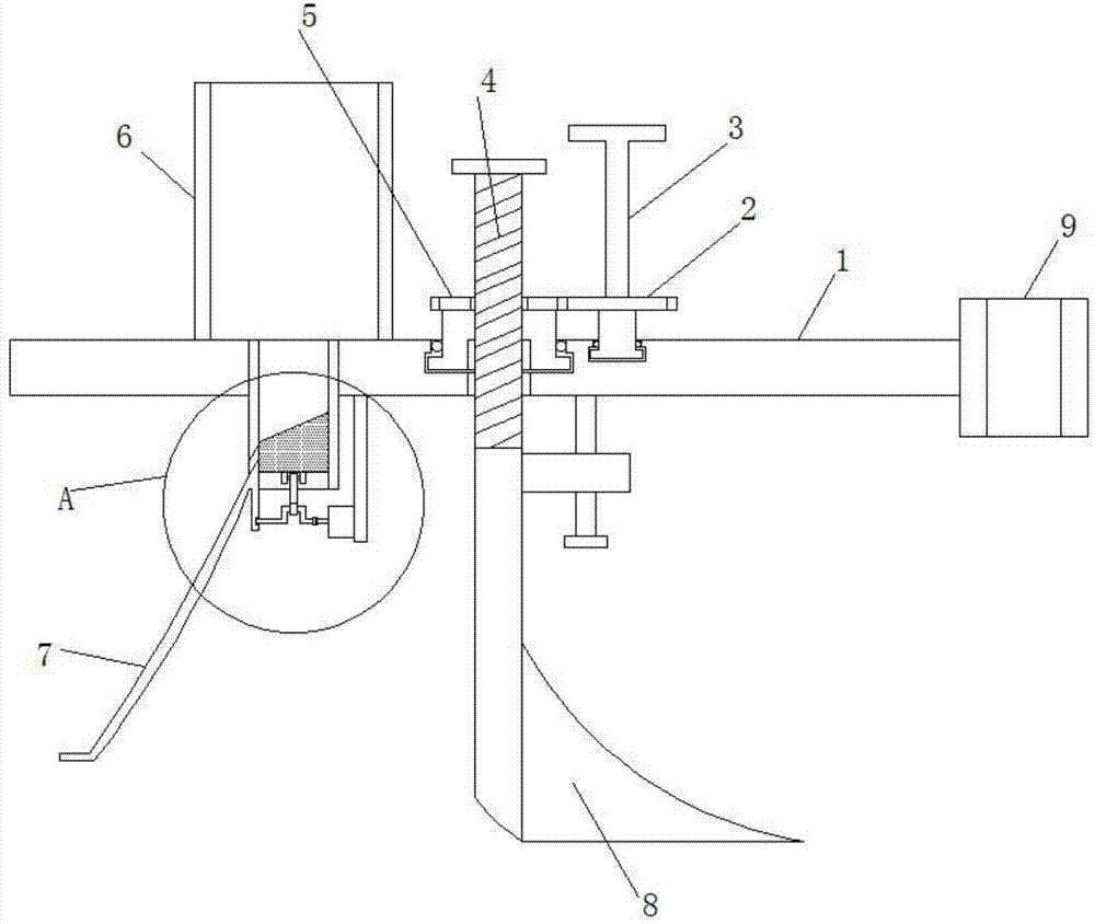 Seeding-depth-adjustable seeding device for new crop varieties