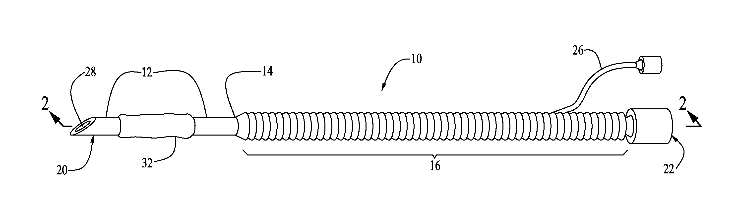 Kink resistant intubation device