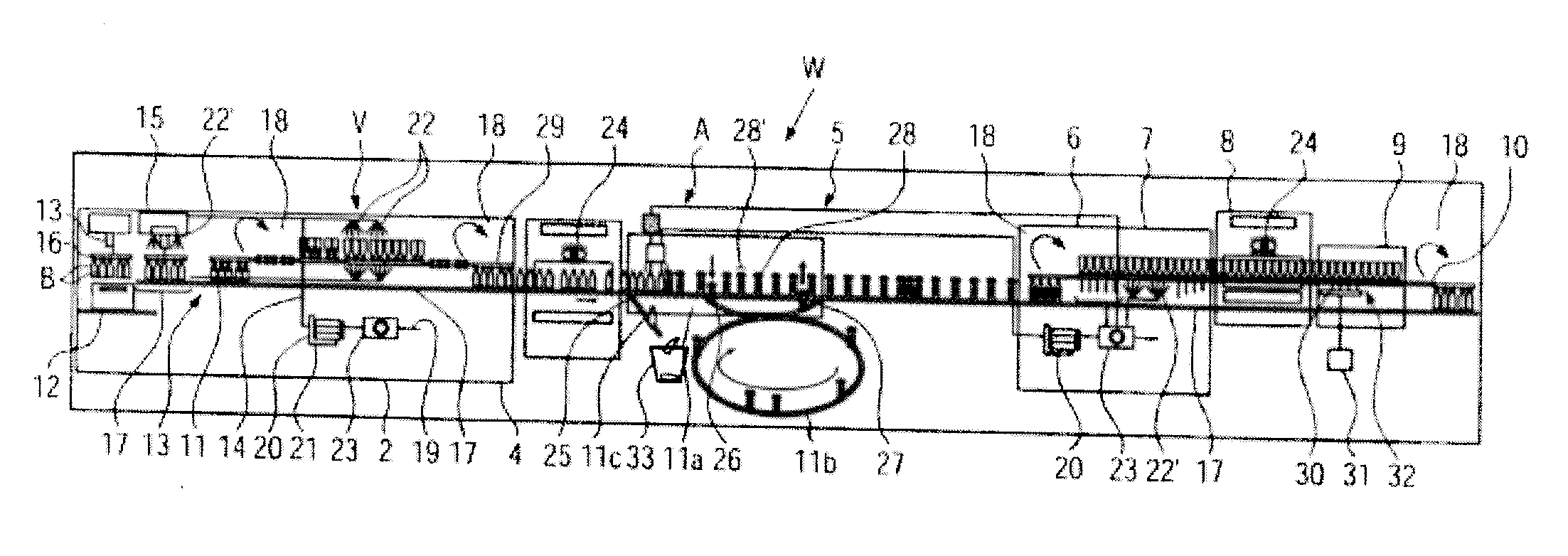 Method for cleaning containers and cleaning machine