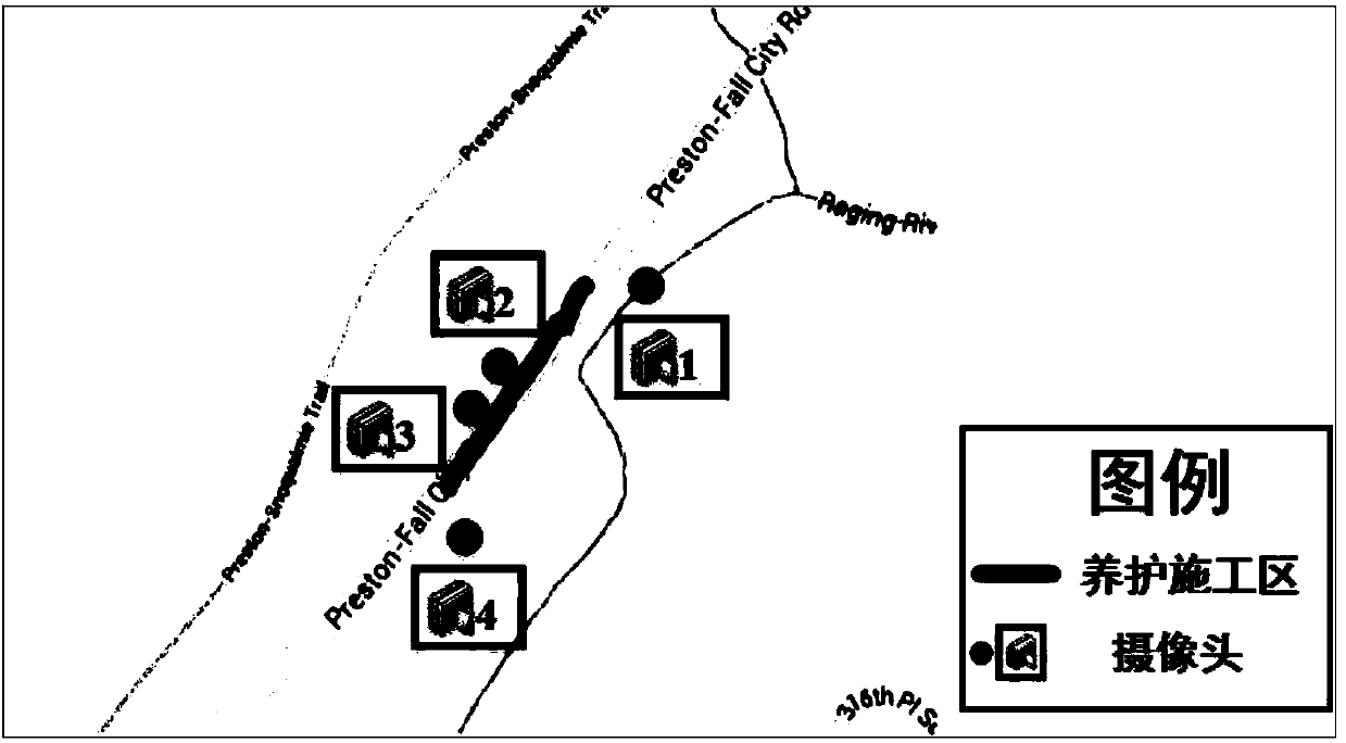 Method for controlling traffic signals under bi-direction and two-lane road maintenance construction situation