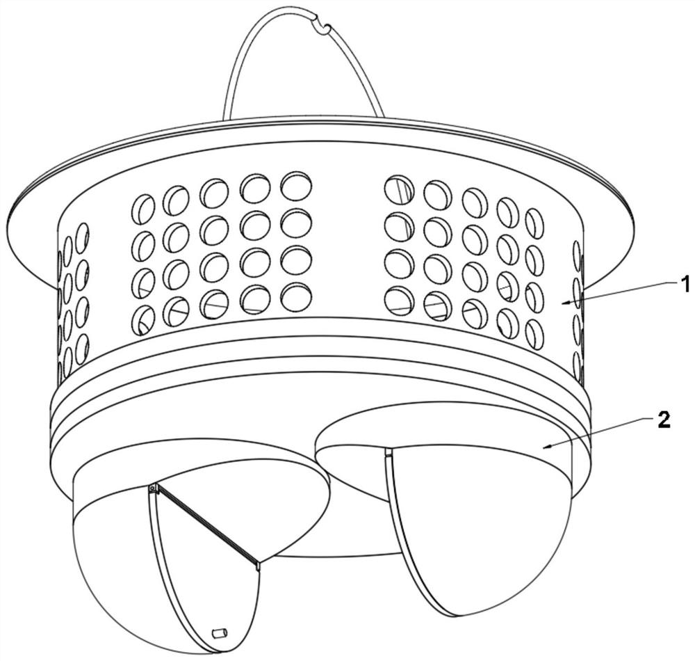 Water tank lifting basket with deodorization function