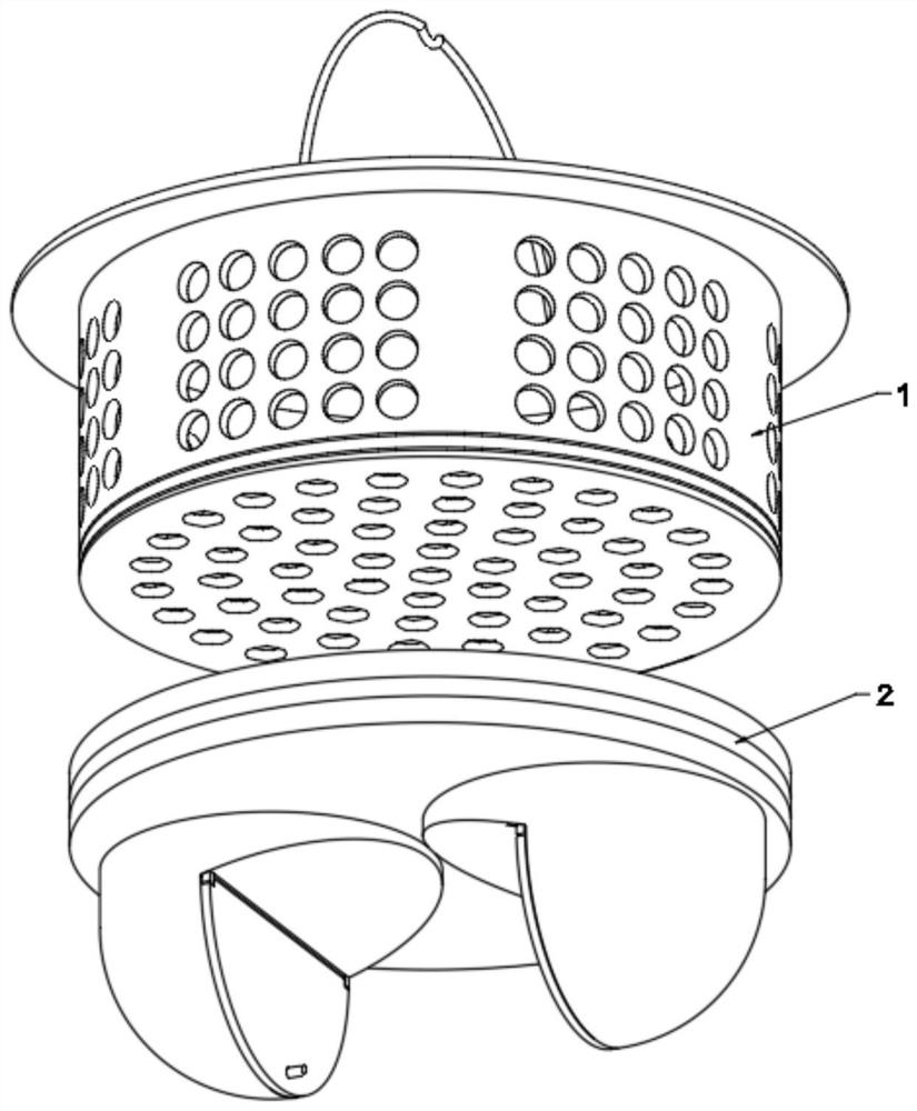 Water tank lifting basket with deodorization function