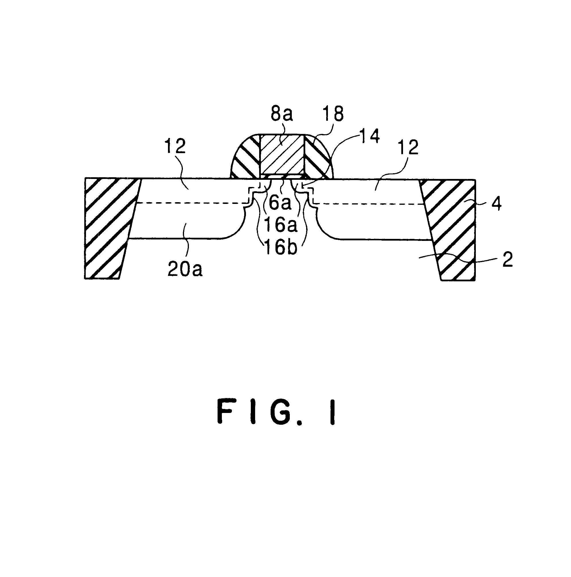 Semiconductor device having diffusion regions with different junction depths