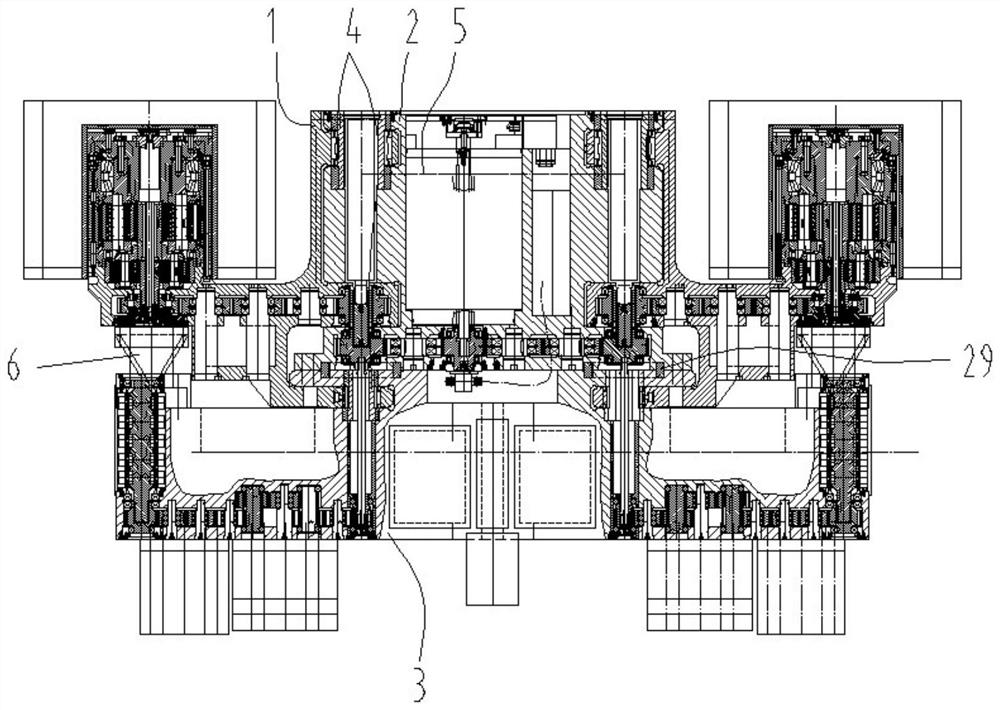 Compact coal mining machine for thin coal seam