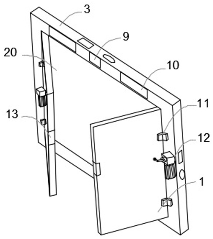 Cover opening structure of intelligent garbage can cover