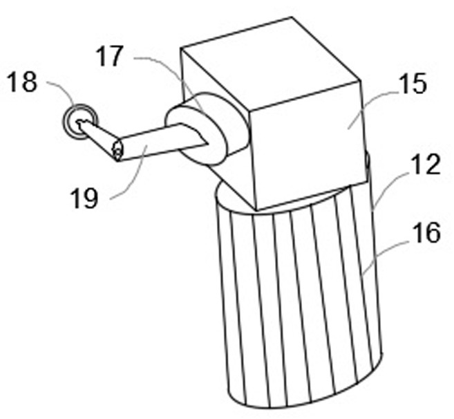 Cover opening structure of intelligent garbage can cover